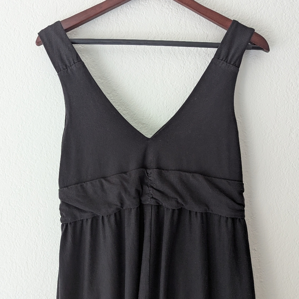 Patagonia Women's Bandha Front Twist V-Neck Black Casual Dress Sleevless Size L - Picture 6 of 13